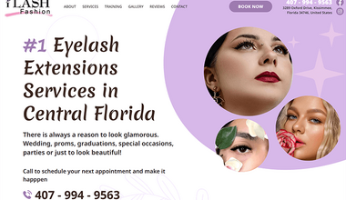 Сайт косметического салона во Флориде